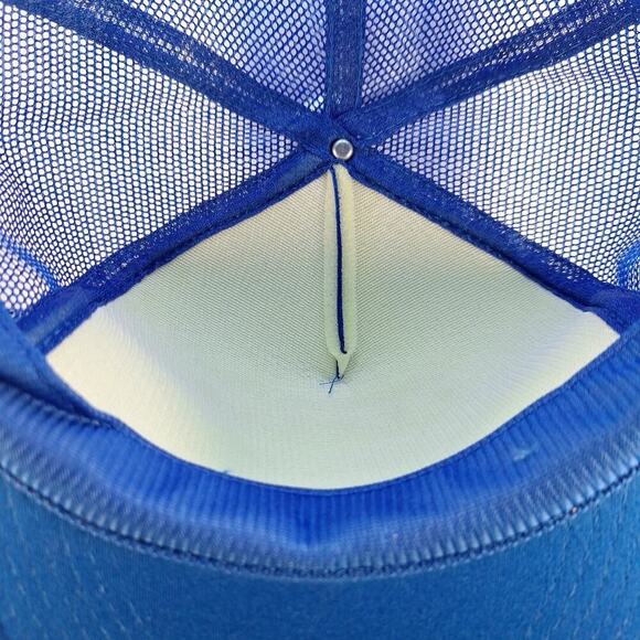 Vintage Funny Liquor Trucker Hat Cap Mesh Snapback Blue "I Drink" - Picture 7 of 8